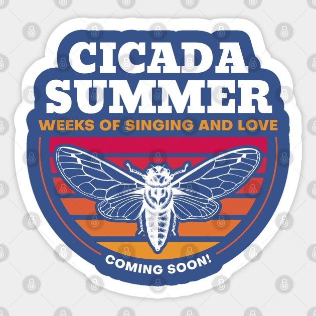 Cicada Summer Retro Vintage Art Meme Sticker by creative
